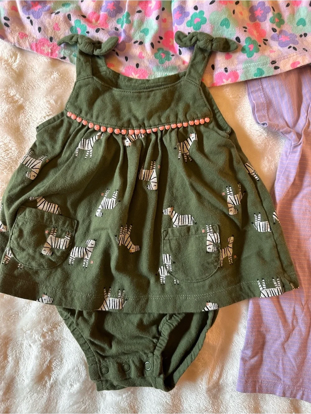 12 Month Baby Girl Play Dresses and Rompers